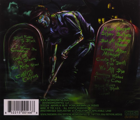 Wednesday 13: Calling All Corpses [CD]