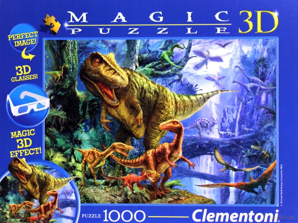 Clementoni 1000 El. Magic 3d Dinozaury [PUZZLE]