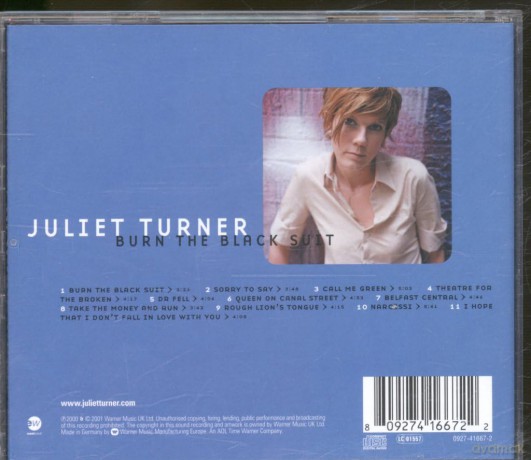 Juliet Turner: Burn the Black Suit [CD]