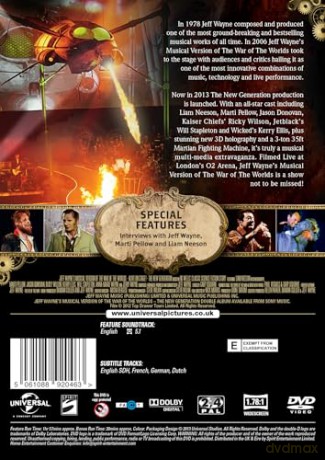 Jeff Waynes Musical Version Of The War Of The Worlds - The New Generation [DVD]