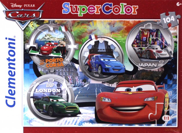CLEMENTONI 104 el. Cars [PUZZLE]