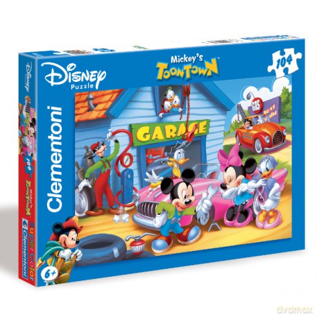 Clementoni 104 El. Garaż Mickiego [PUZZLE]