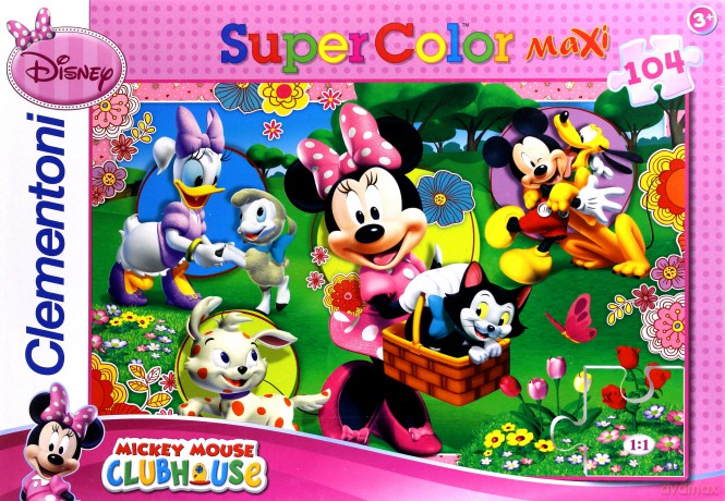 CLEMENTONI 104 el. Maxi Minnie (Myszka Mini) Disney [PUZZLE]