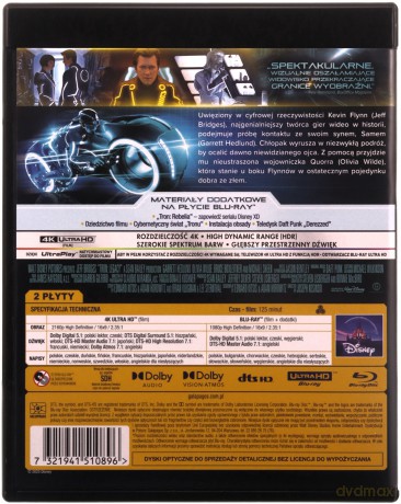 Tron: Dziedzictwo [Blu-Ray 4K]+[Blu-Ray]