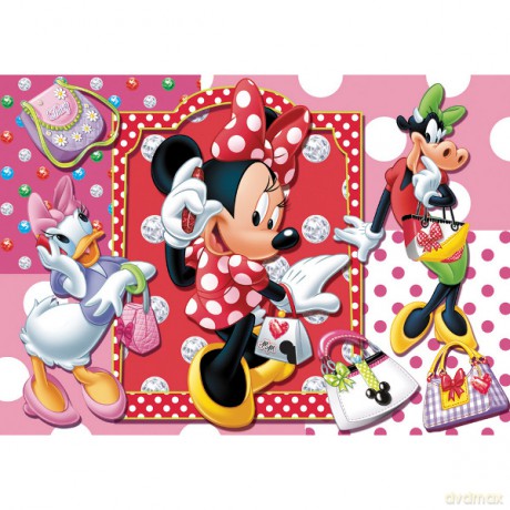 CLEMENTONI 104 el. Promienna Minnie (Myszka Mini) Disney [PUZZLE]