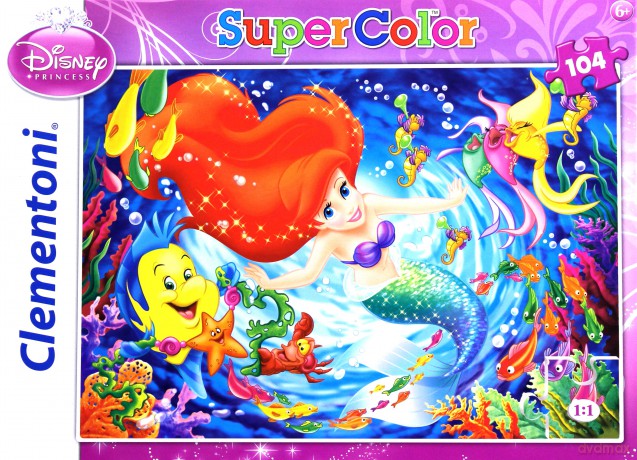 Clementoni 104 El. Syrenka Arielka Disney [PUZZLE]