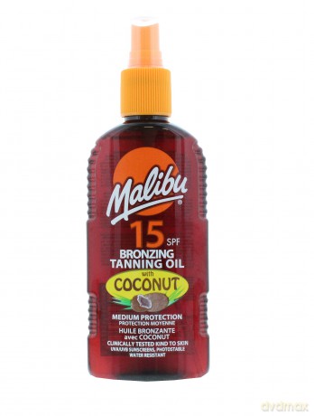 Malibu Bronzing Tanning Oil Spray Coconut SPF15 200ml