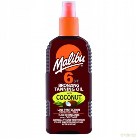 Malibu Bronzing Tanning Oil With Coconut SPF6 200ml