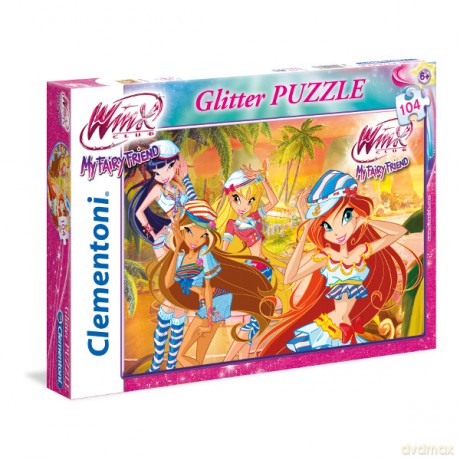 Clementoni 104el. Glitter Winx [PUZZLE]
