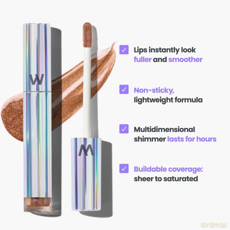 Wonderskin Blading Top Gloss - Gold Glitter