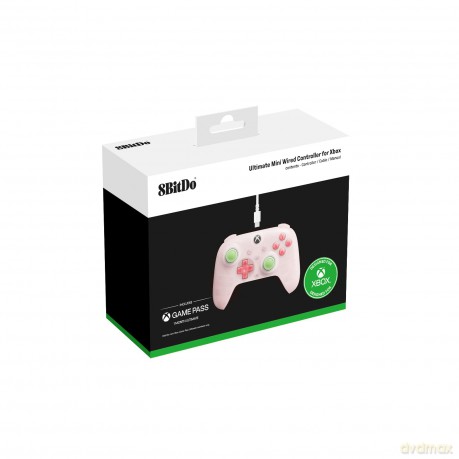 8BitDo Ultimate Mini Wired Xbox Pad clear pink