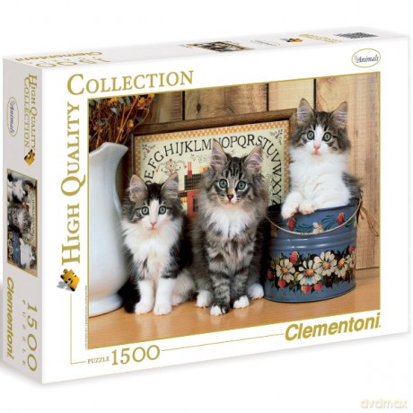 Clementoni 1500 El. Koty Norweskie [PUZZLE]