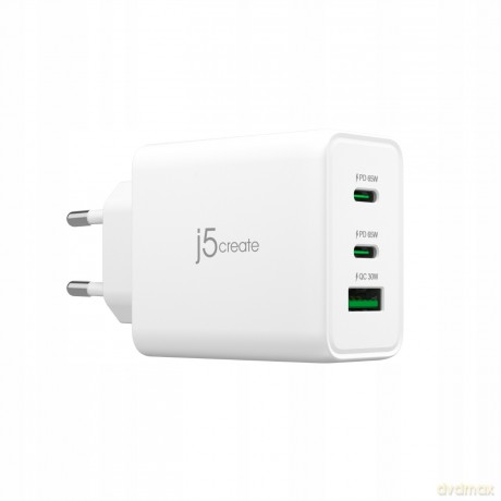 J5 65W Gan Usb-C 3-Port Charger - Eu
