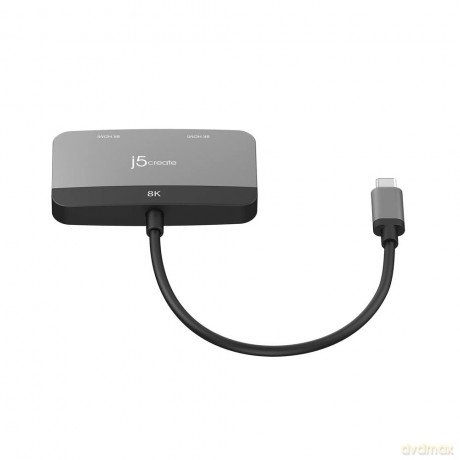 J5 8K Usb-C To Dual Hdmi Display Adapter