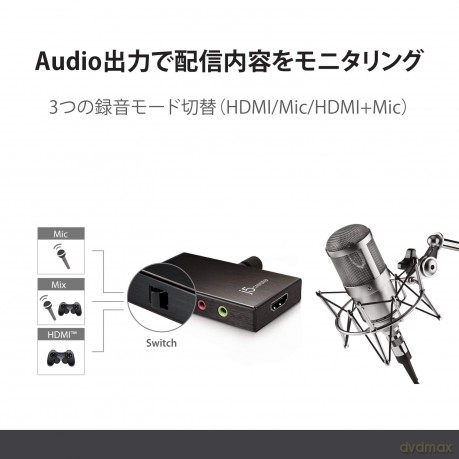 J5 Live Capture Adapter Hdmi To Usb-C With Power Delivery