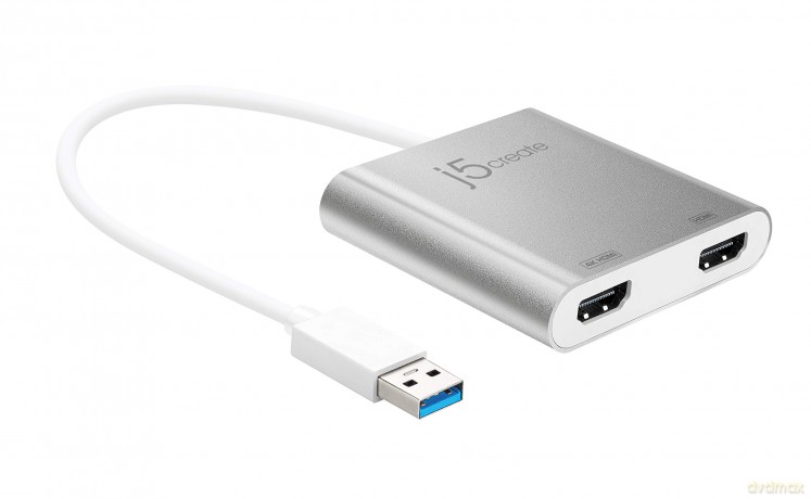 J5 Usb 3.0 To Dual Hdmi Multi-Monitor Adapter