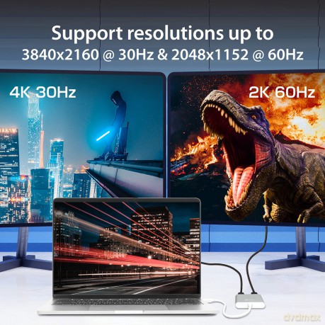 J5 Usb 3.0 To Dual Hdmi Multi-Monitor Adapter