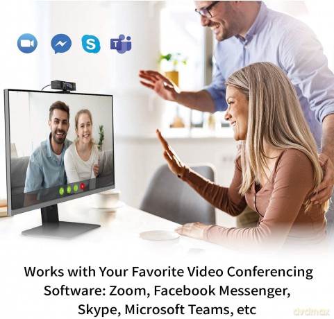 J5 Usb 4K Ultra Hd Webcam 5X Digital Zoom Rc