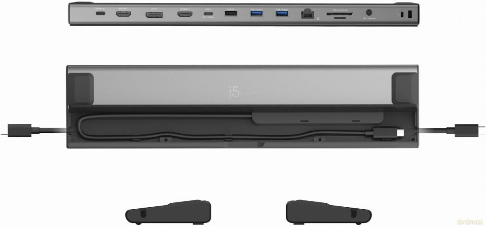 J5 Usb4 Triple 4K Display Docking Station