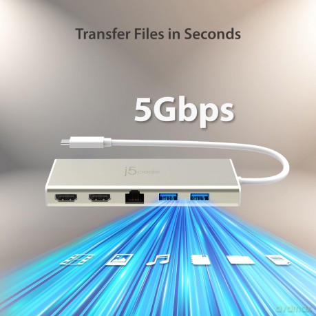 J5 Usb-C Dual Hdmi Multi Dock