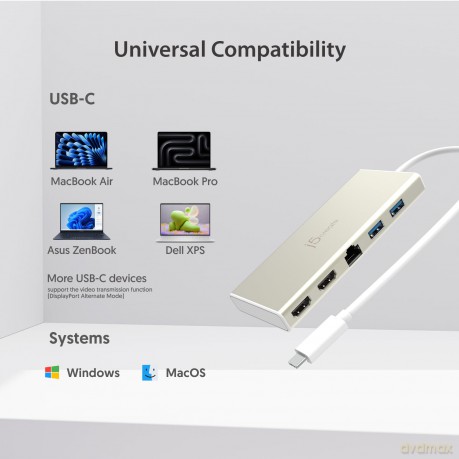 J5 Usb-C Dual Hdmi Multi Dock