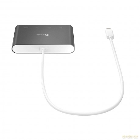 J5 Usb-C To 4 Port Hdmi Multi Monitor Adapter