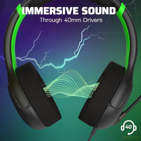 PDP Airlite Wired Headset - Jolt Green /Xbox Series X