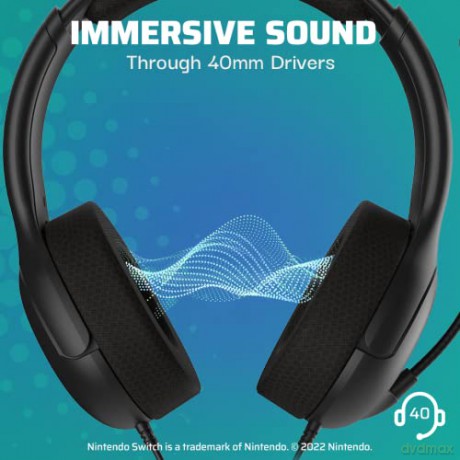 PDP Nintendo Switch Wired Headset LVL40 Black