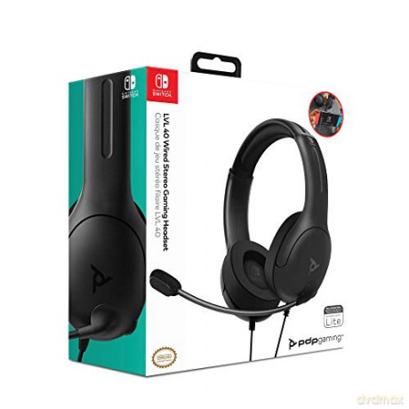 PDP Nintendo Switch Wired Headset LVL40 Black