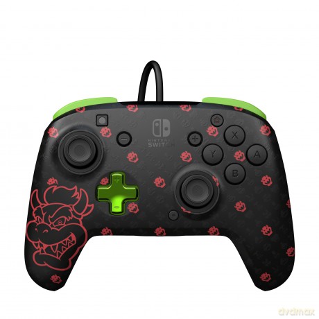 PDP Rematch Wired Controller - Bowser Glow In The Dark /Nintendo Switch