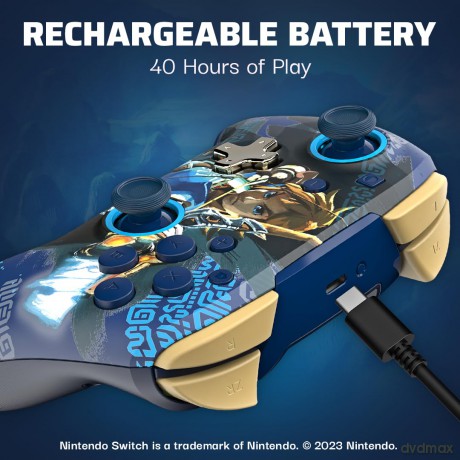 PDP Rematch Wireless Controller - Link Hero Glow In The Dark /Nintendo Switch