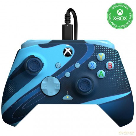 PDP Wired Controller Rematch - Blue Tide Glow In The Dark /Xbox Series X