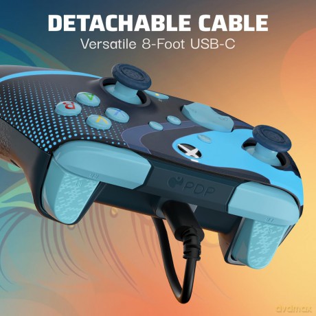 PDP Wired Controller Rematch - Blue Tide Glow In The Dark /Xbox Series X