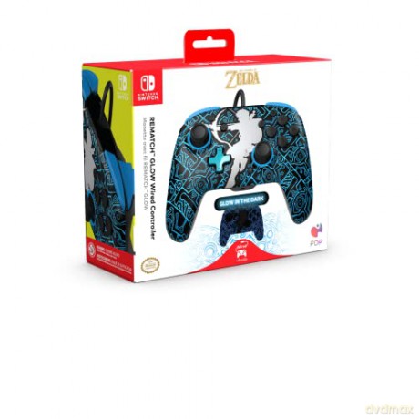 PDP Wired Controller Rematch - Link Glow In The Dark /Nintendo Switch