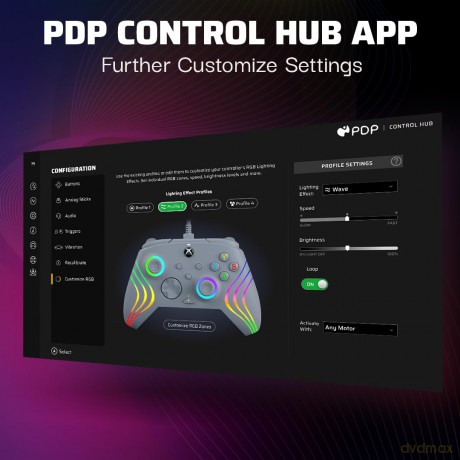 PDP Xbox Wired Controller Afterglow Wave Grey