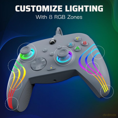 PDP Xbox Wired Controller Afterglow Wave Grey