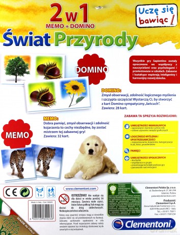 CLEMENTONI 2 W 1 Świat Przyrody [GRA]