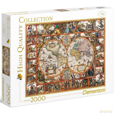 Clementoni 2000 El Mapa Świata [PUZZLE]