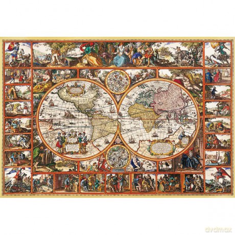 Clementoni 2000 El Mapa Świata [PUZZLE]