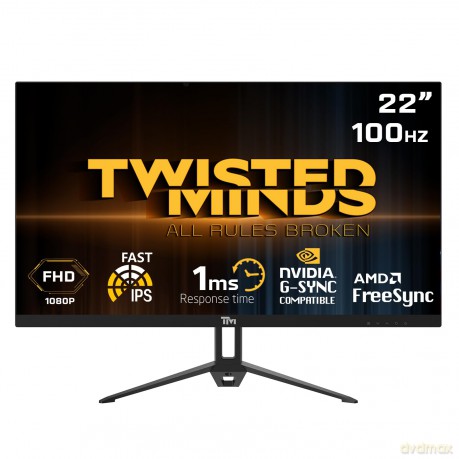 Twisted Minds Flat Gaming Monitor 22" Fhd - 100Hz