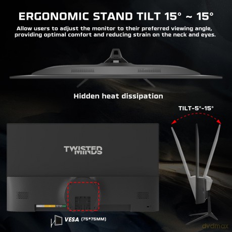 Twisted Minds Flat Gaming Monitor 22" Fhd - 100Hz