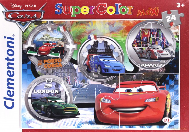 CLEMENTONI 24 el. Maxi Cars (Auta) Disney [PUZZLE]