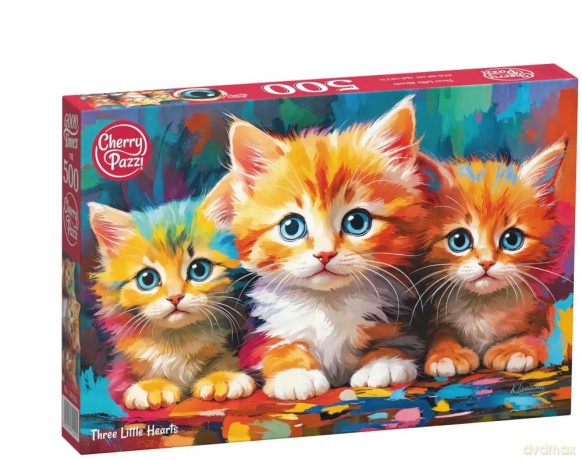 CHERRYPAZZI 500 el. Three Little Hearts 20425 [PUZZLE]