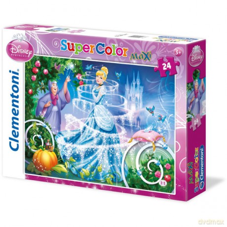 CLEMENTONI 24 el. Maxi Kopciuszek Disney Disney [PUZZLE]
