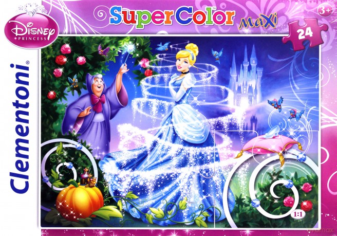 CLEMENTONI 24 el. Maxi Kopciuszek Disney Disney [PUZZLE]