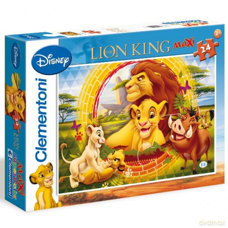 Clementoni 24 El. Maxi Król Lew Disney [PUZZLE]