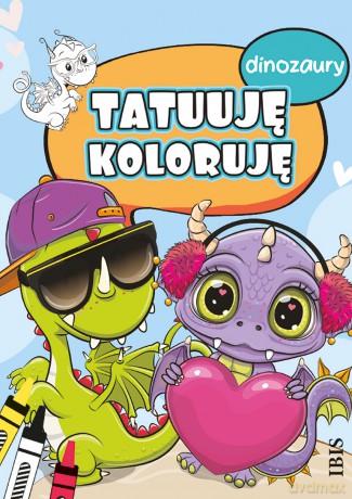 Dinozaury. Tatuuję - koloruję [KSIĄŻKA]