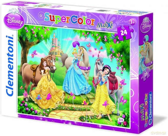 CLEMENTONI 24 el. Maxi Księżniczki [PUZZLE]