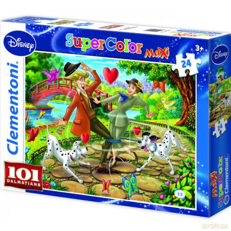 Clementoni 24 El.Maxi 101 Dalmatyńczyków Disney [PUZZLE]