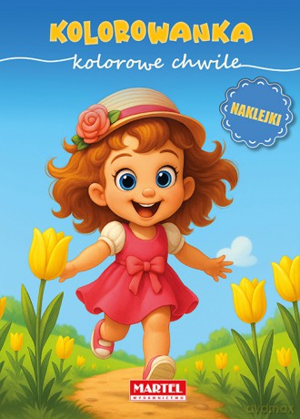 Kolorowe chwile. Kolorowanka z naklejkami - Natasza Korpik [KSIĄŻKA]